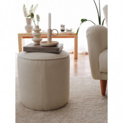 Puff Teddy Crema Practica Hogar