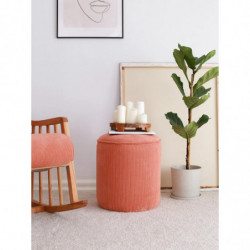 Puff Teddy Coral Practica Hogar
