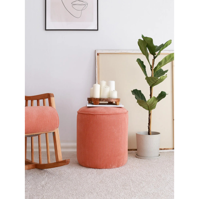 Puff Teddy Coral Practica Hogar Puff Teddy Coral Practica Hogar