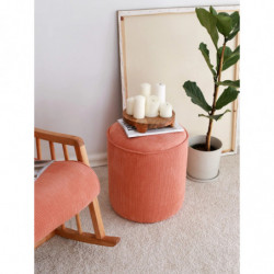Puff Teddy Coral Practica Hogar