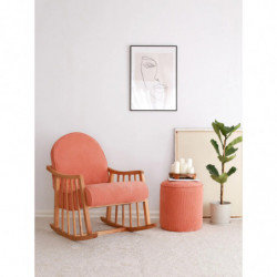 Puff Teddy Coral Practica Hogar