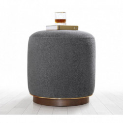 Puff Zeone Gris Practica Hogar