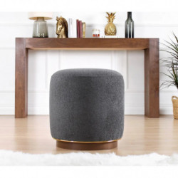 Puff Zeone Gris Practica Hogar