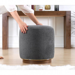 Puff Zeone Gris Practica Hogar