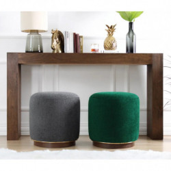 Puff Zeone Gris Practica Hogar