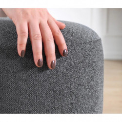Puff Zeone Gris Practica Hogar