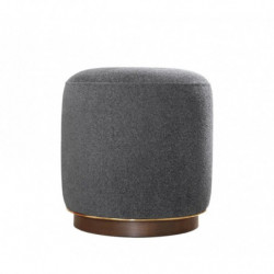 Puff Zeone Gris Practica Hogar