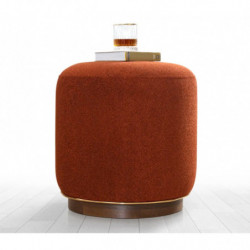 Puff Zeone Rojo Azulejo Practica Hogar
