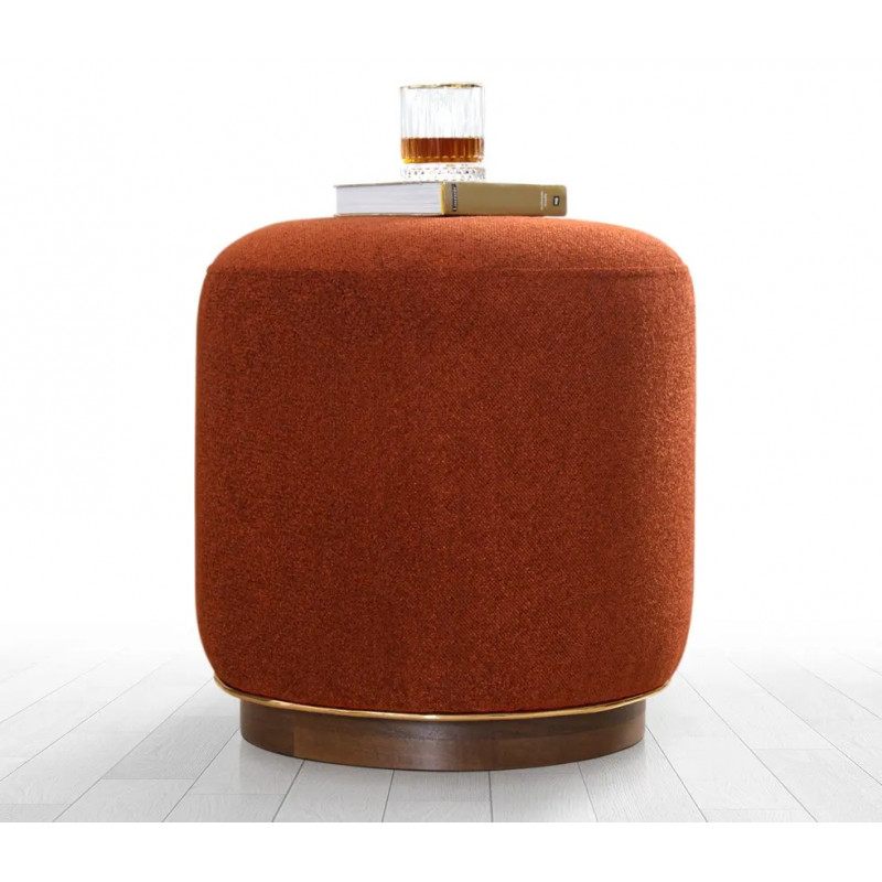 Puff Zeone Rojo Azulejo Practica Hogar