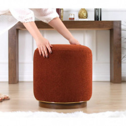 Puff Zeone Rojo Azulejo Practica Hogar