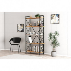 Librería Nero Elit Nogal Negro Practica Hogar