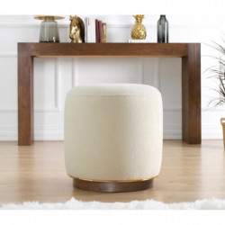 Puff Zeone Crema Practica Hogar