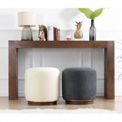 Puff Zeone Crema Practica Hogar