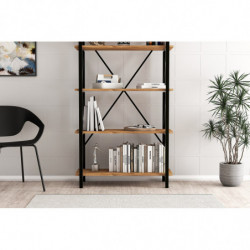 Librería Nero Elit Nogal Negro Practica Hogar