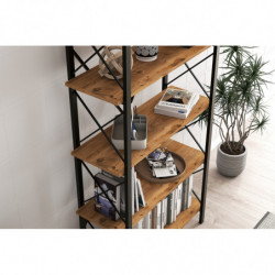 Librería Nero Elit Nogal Negro Practica Hogar