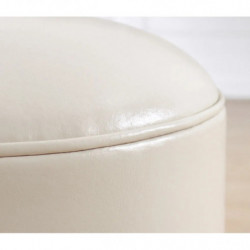 Puff Milotte Crema Practica Hogar