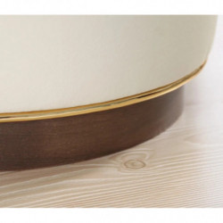 Puff Milotte Crema Practica Hogar