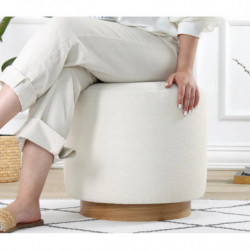 Puff Cheriton Crema Practica Hogar