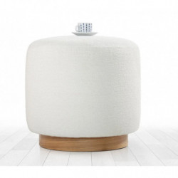 Puff Cheriton Crema Practica Hogar