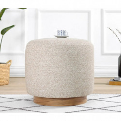 Puff Cheriton Beige Practica Hogar