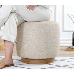 Puff Cheriton Beige Practica Hogar