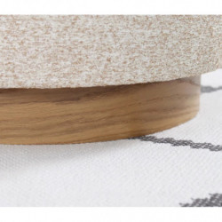 Puff Cheriton Beige Practica Hogar