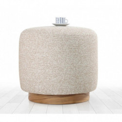 Puff Cheriton Beige Practica Hogar