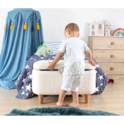 Puff Moouv 3330 Blanco Practica Hogar