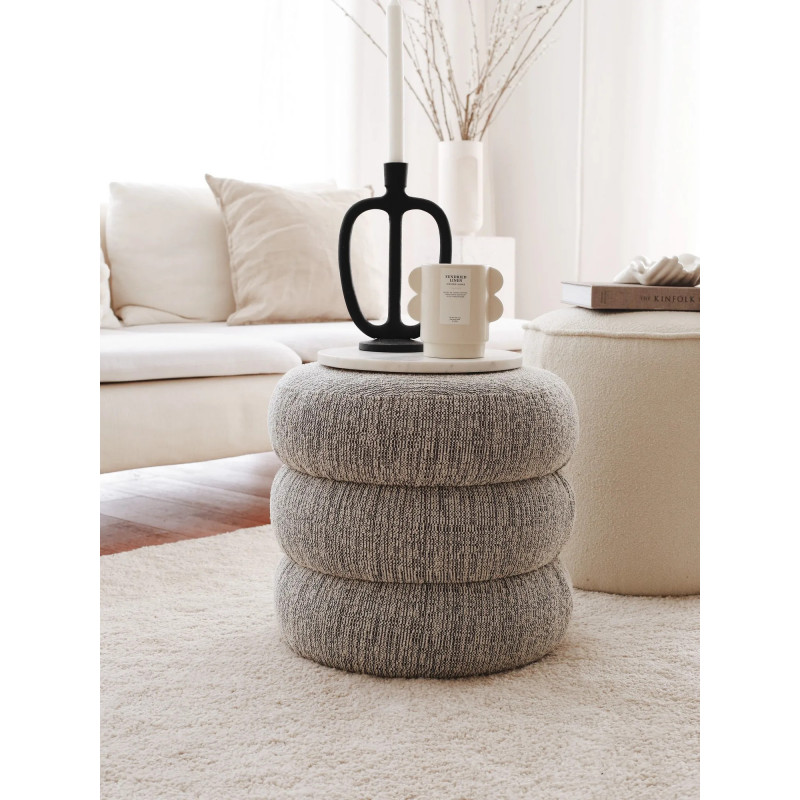 Puff Boum Gris Practica Hogar