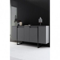 Aparador Luxe Antracita Negro Practica Hogar