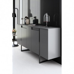 Aparador Luxe Antracita Negro Practica Hogar