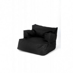 Puff Bean Bag Relax Negro Practica Hogar