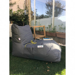 Puff Bean Bag Daybed Gris Practica Hogar