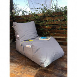 Puff Bean Bag Daybed Gris Practica Hogar