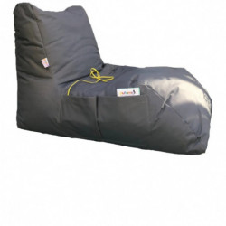 Puff Bean Bag Daybed Gris Practica Hogar