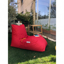 Puff Bean Bag Daybed Rojo Practica Hogar