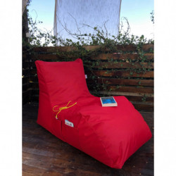 Puff Bean Bag Daybed Rojo Practica Hogar