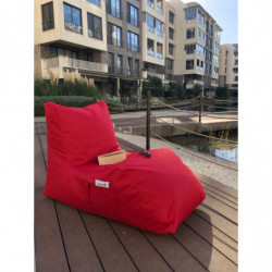 Puff Bean Bag Daybed Rojo Practica Hogar