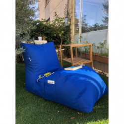 Puff Bean Bag Daybed Azul Practica Hogar