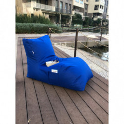 Puff Bean Bag Daybed Azul Practica Hogar