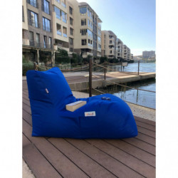 Puff Bean Bag Daybed Azul Practica Hogar