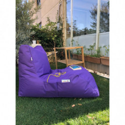 Puff Bean Bag Daybed Púrpura Practica Hogar