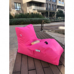 Puff Bean Bag Daybed Rosa Practica Hogar