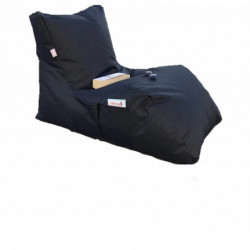 Puff Bean Bag Daybed Negro Practica Hogar