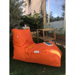 Puff Bean Bag Daybed Naranja Practica Hogar