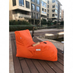Puff Bean Bag Daybed Naranja Practica Hogar