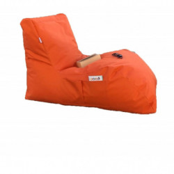 Puff Bean Bag Daybed Naranja Practica Hogar