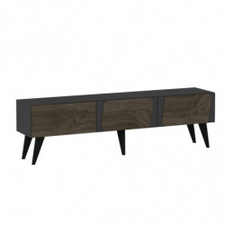 Mueble TV Veas Antracita Nogal Practica Hogar