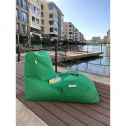 Puff Bean Bag Daybed Verde Practica Hogar