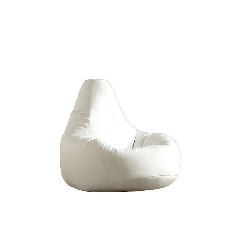 Puff Bean Bag Deri Armut Blanco Practica Hogar Puff Bean Bag Deri Armut Blanco Practica Hogar